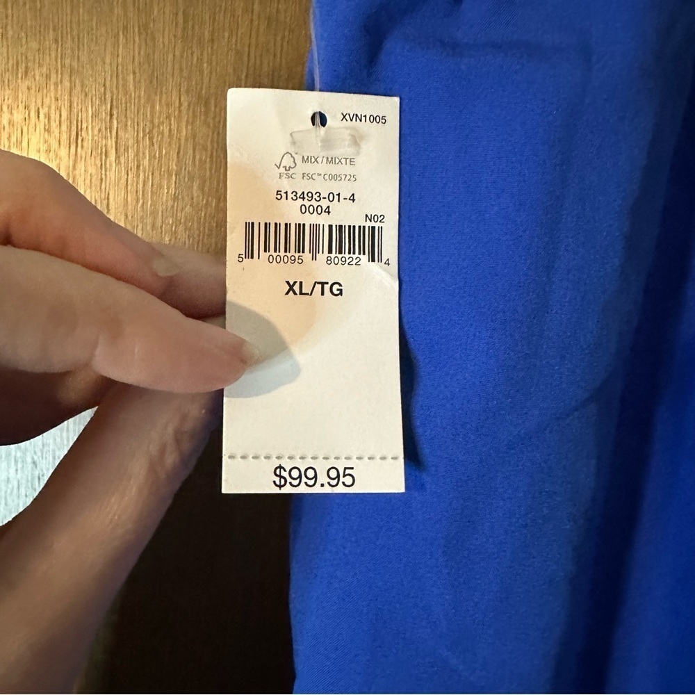 GAP Women's GapFit Recycled Fleece-Lined Track Pants Bristol Blue Sz XL Gym - Picture 9 of 12